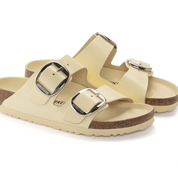 Birkenstock Arizona Big Buckle
Natural Leather Patent NWT size 40/L9 - Picture 5 of 11